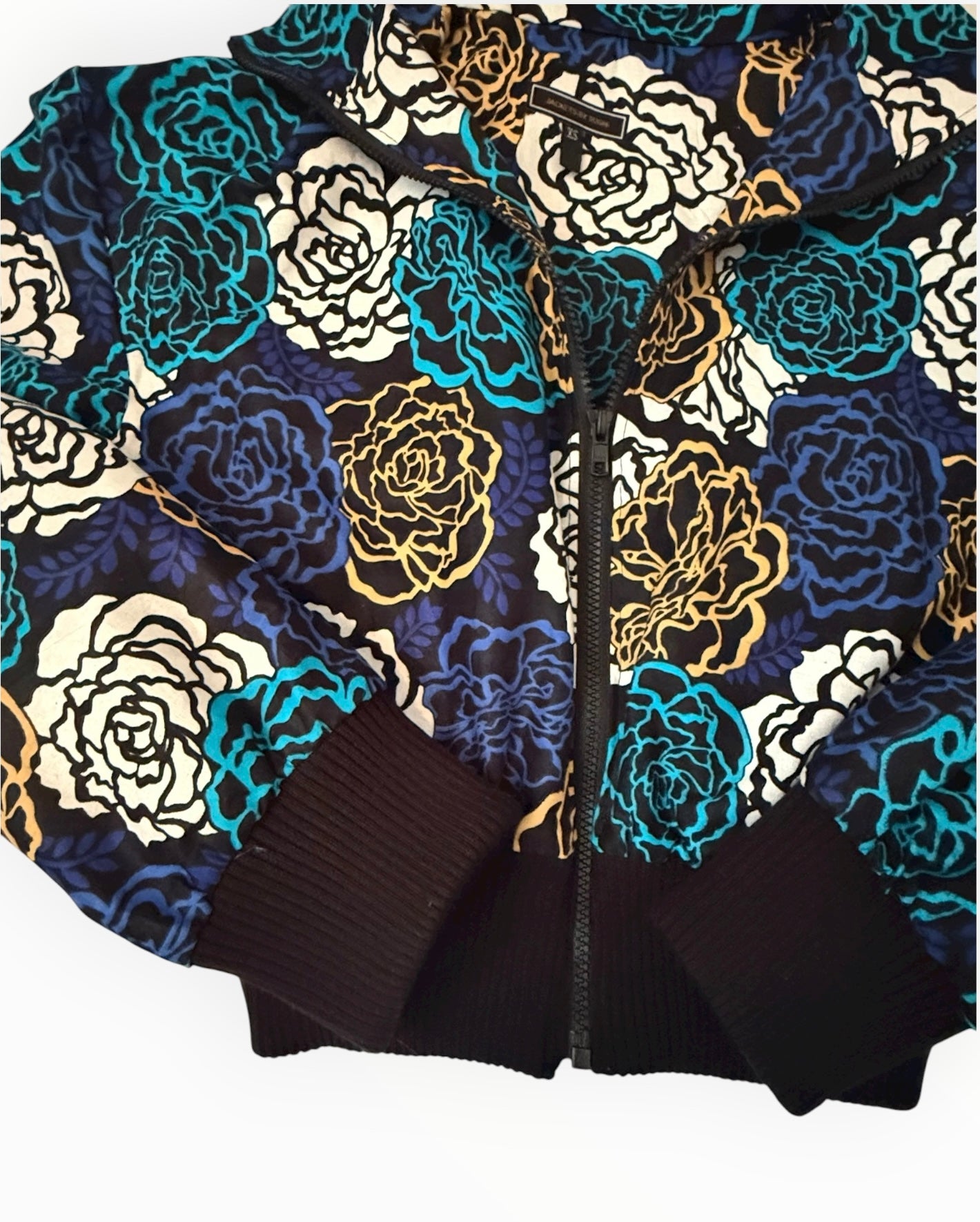 Floral Noir Bomber