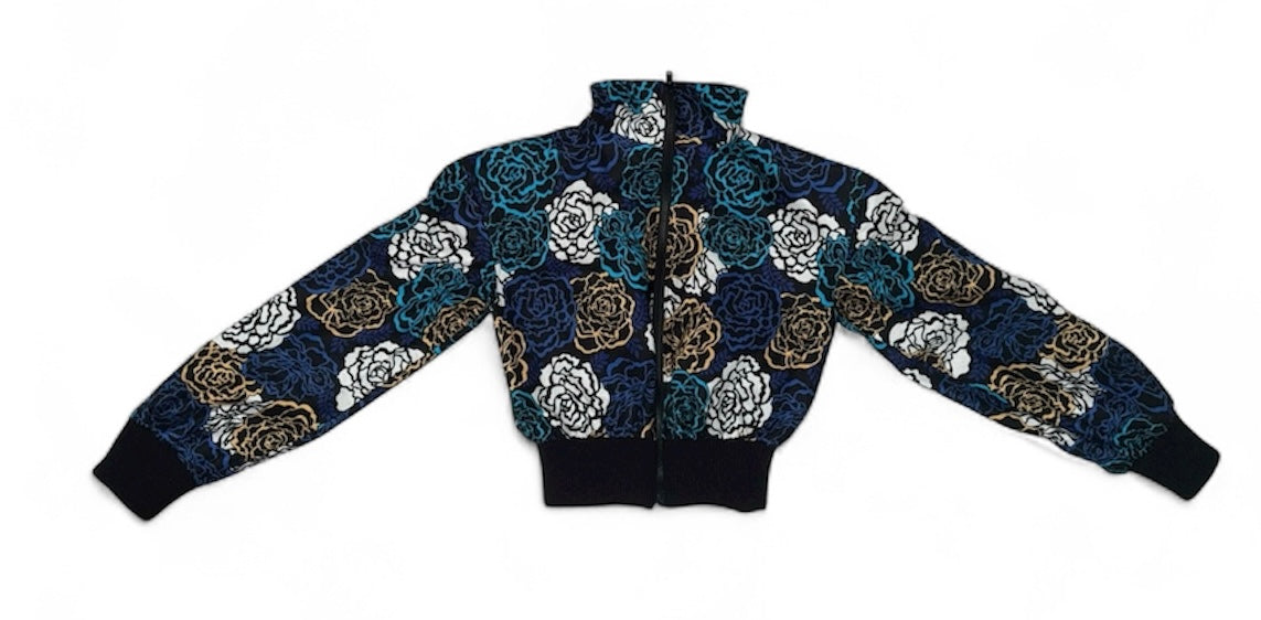 Floral Noir Bomber